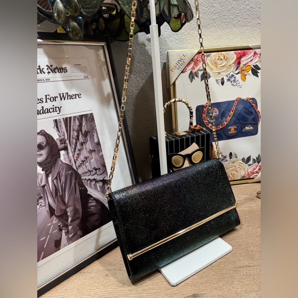 Henri Bendel Petrol Crossbody/Clutch - Picture 2 of 3